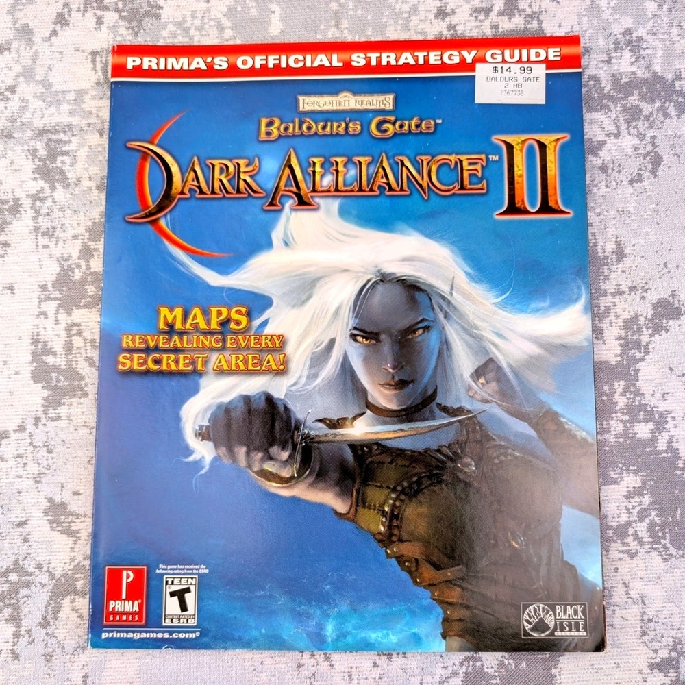 Baldurs Gate Dark Alliance II Prima Official Strategy Guide PS2 Xbox 2004 ISBN